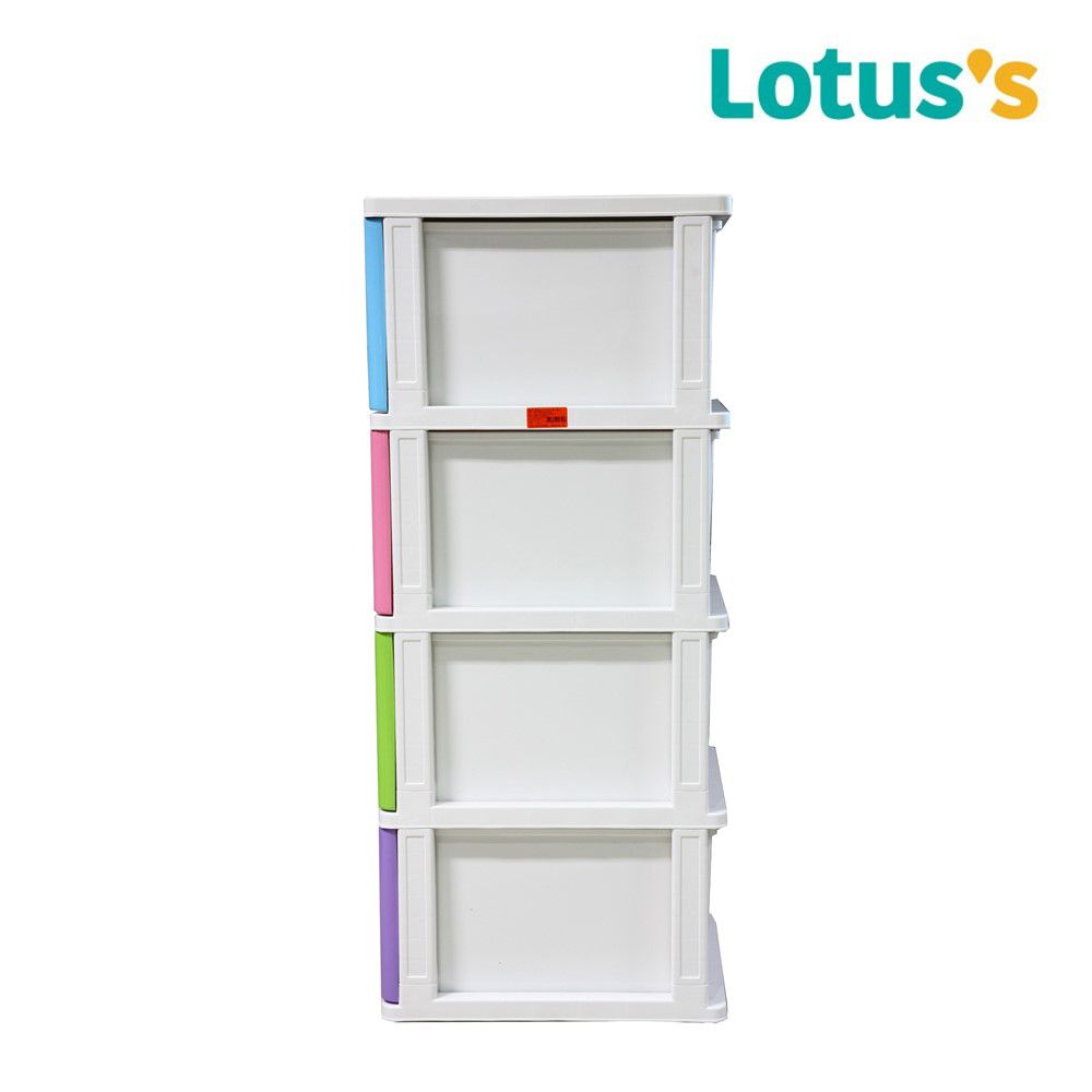 โลตัสตู้ลิ้นชักทรงสูง สีคัลเลอร์ฟูล ลิ้นชัก 4 ชั้น
