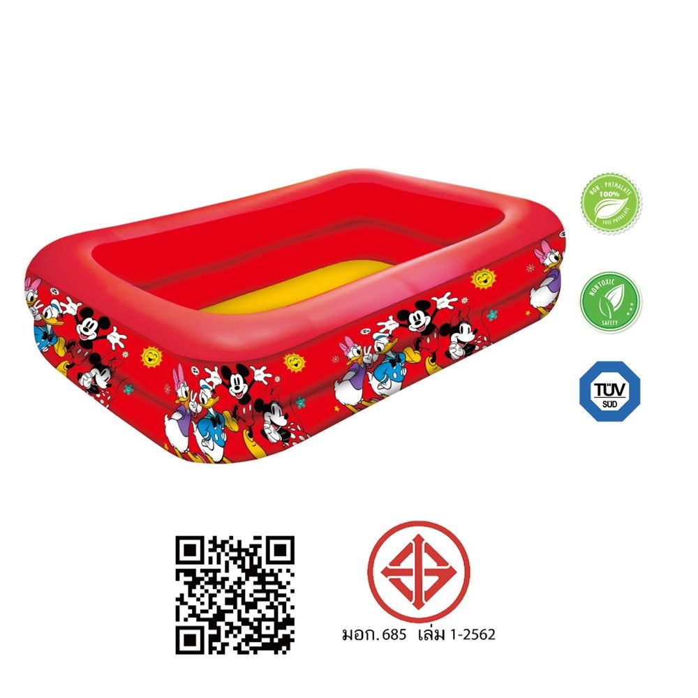 สระเหลี่ยม MICKEY MOUSE 2 ชั้น 2 ม.