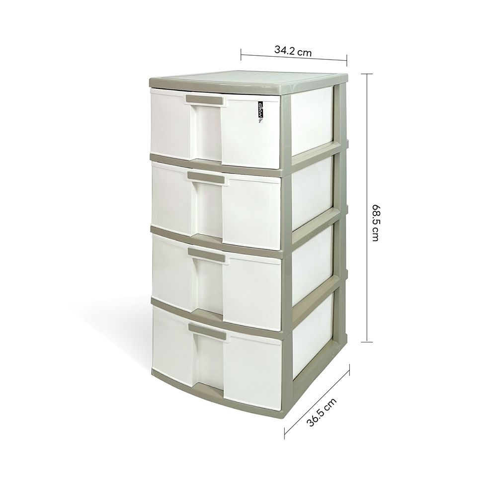 DKWตู้ลิ้นชักอเนกประสงค์ 4ชั้น HH-400/4 ขนาด34.2X36.3X68.5ซม