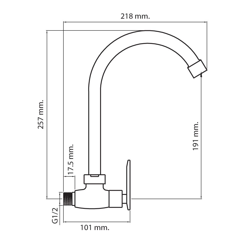 WSP ก๊อกอ่างล้างจาน FFW-5204Z