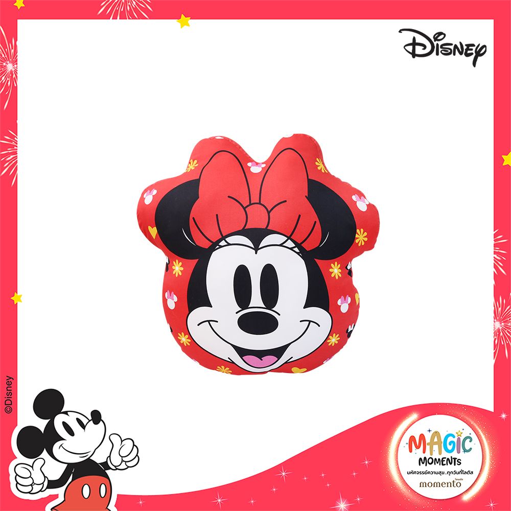 โมเมนโตหมอนอิงไดคัทมินนี่แดง24X24นิ้ว