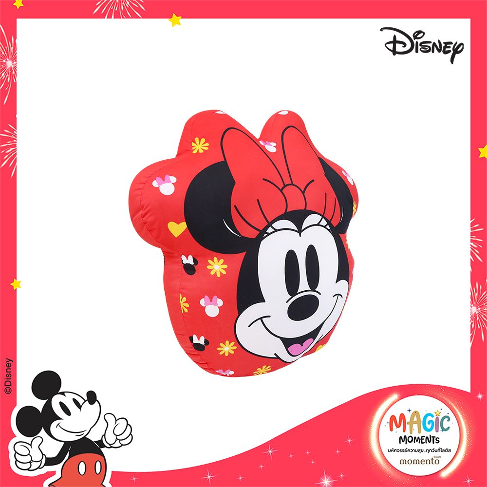 โมเมนโตหมอนอิงไดคัทมินนี่แดง24X24นิ้ว