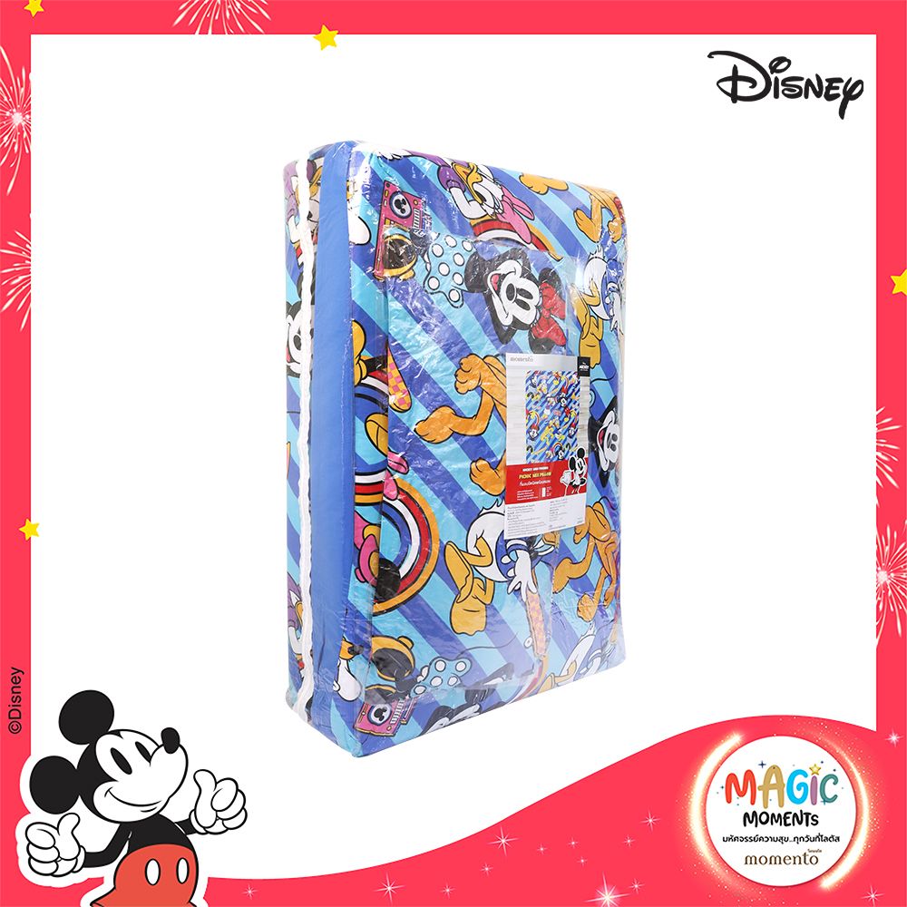 MT PICNIC MICKEY STRIPE BLUE 3FT.+PILLOW