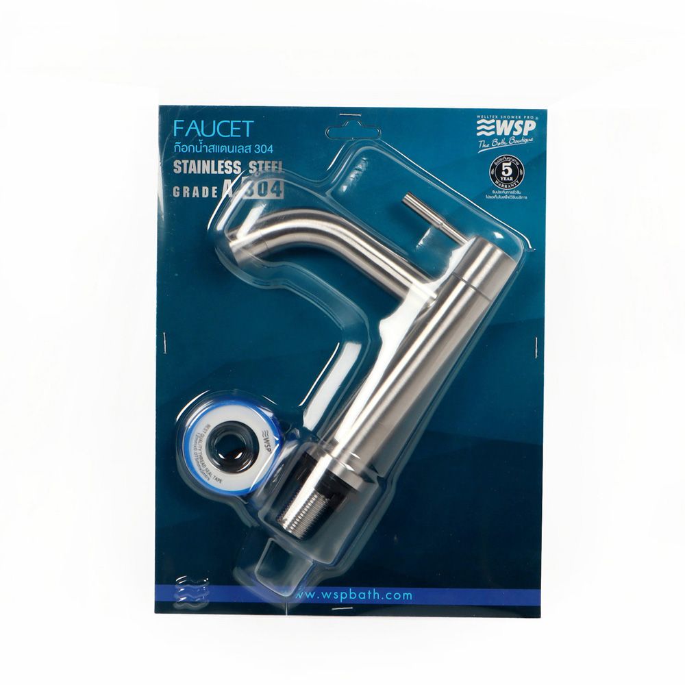 WSP BASIN FAUCET STAINLESS 304 FXS-808