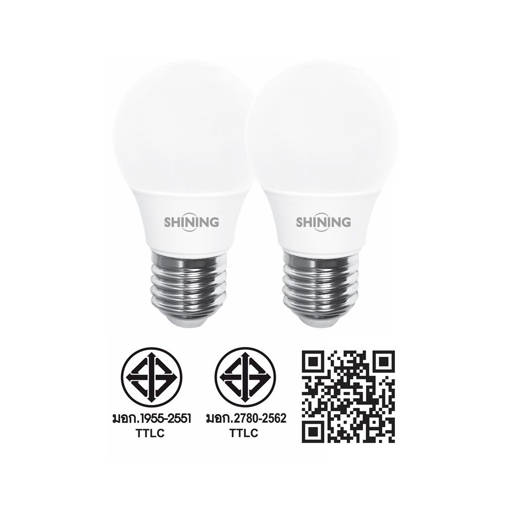 SHINING LED BULB 5W DAY LIGHT X2