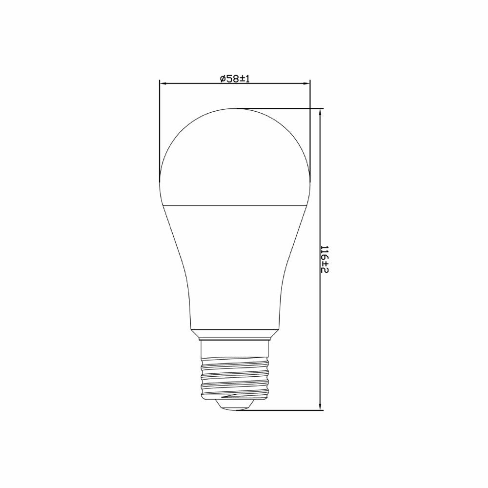 SHINING หลอดไฟ LED BULB 12W แสงขาว X4
