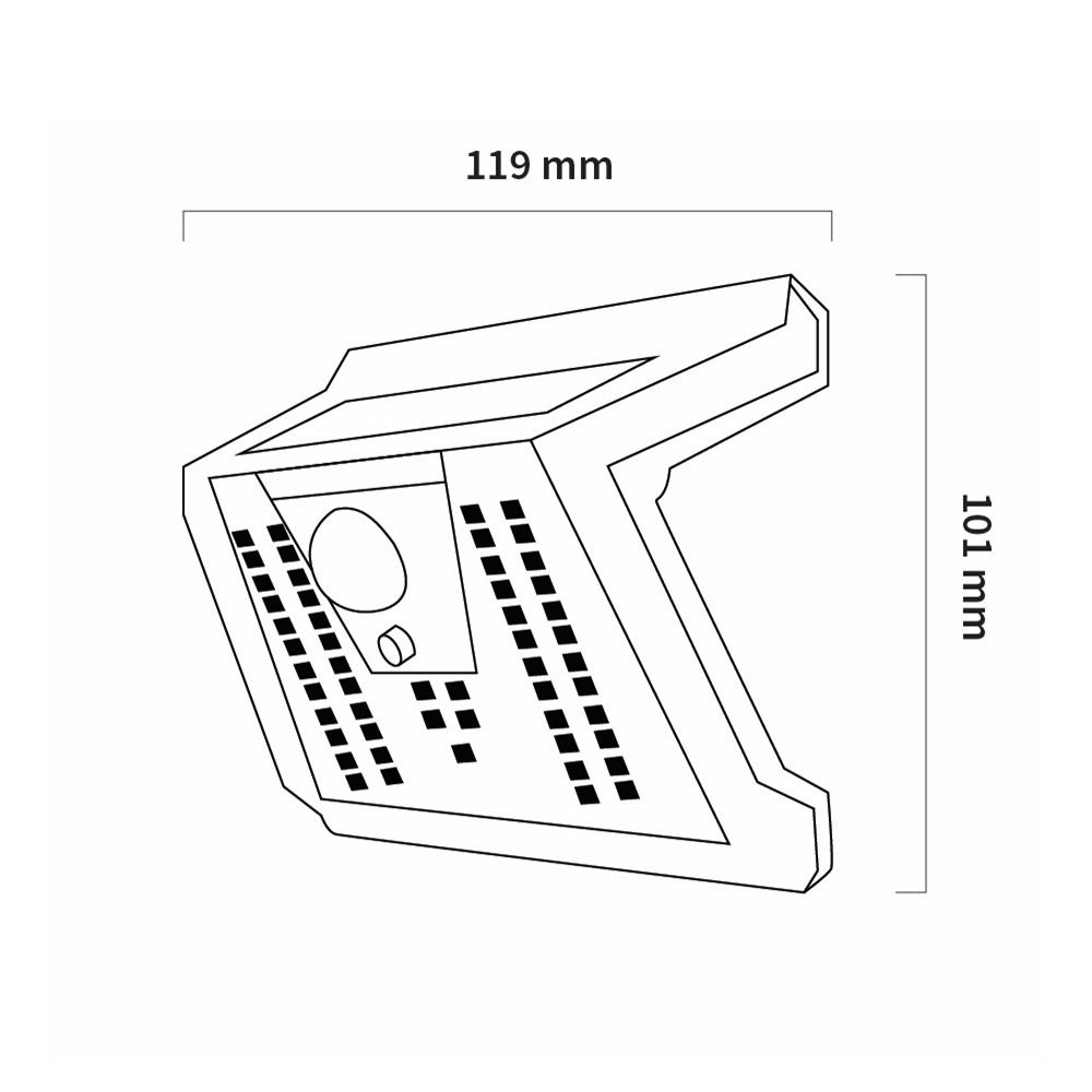 SHINING LED SOLAR MOTION SENSOR 2.5W DL