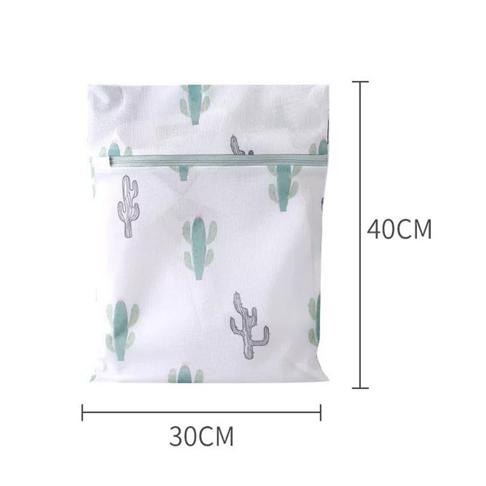LAUNDRY BAG PRINTED CACTUS 30X40 CM.