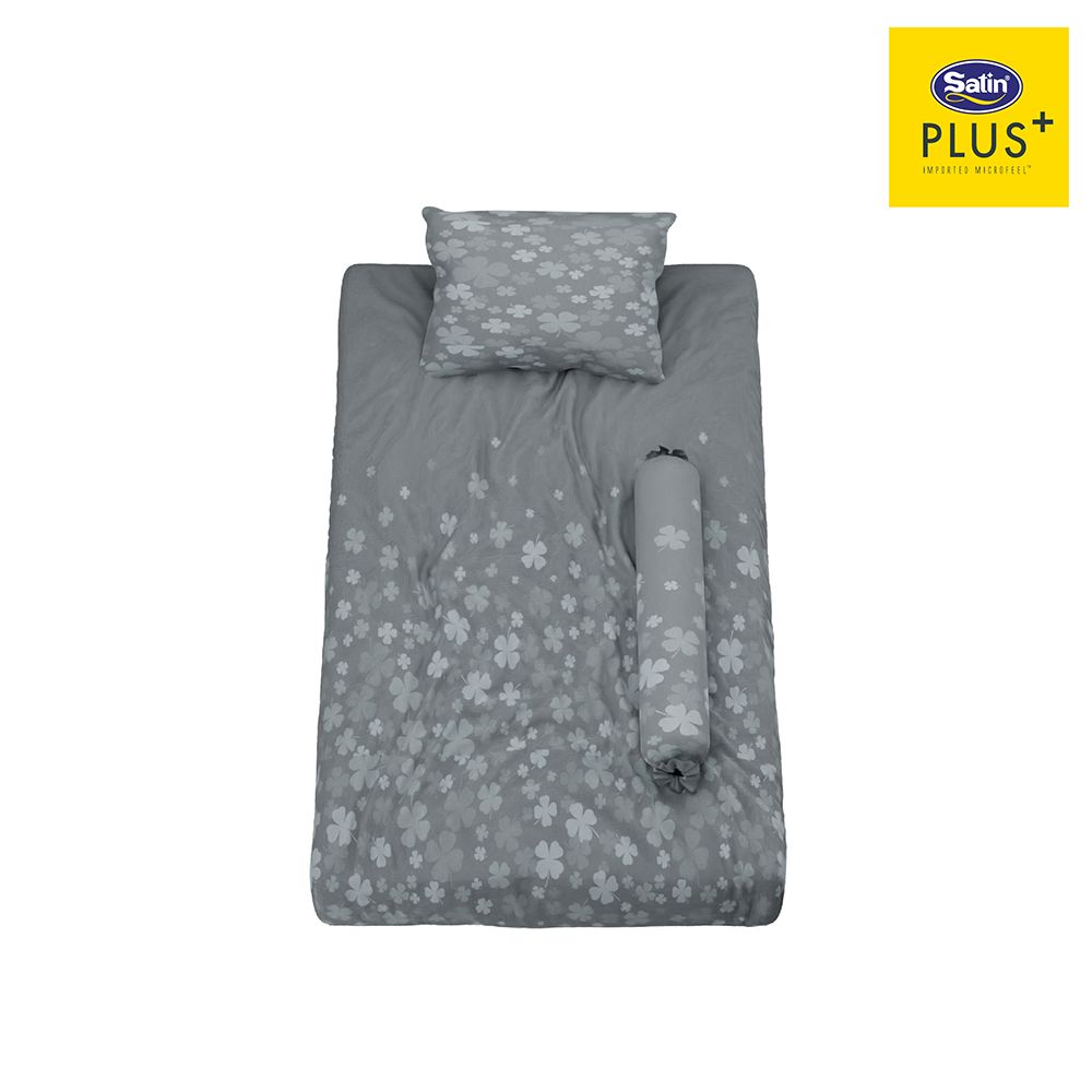 SATINPLUS BEDSHEET DARK GREY LK051 3.5 FT.