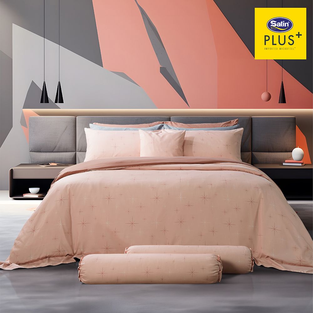 SATINPLUS BEDSHEET OLDROSE LK057 5 FT. 5 PCS.