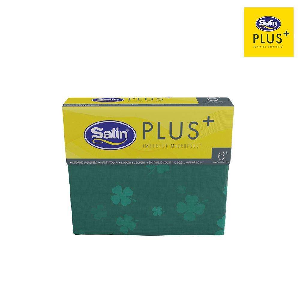 SATINPLUS BEDSHEET GREEN LK050 6 FT. 5 PCS.