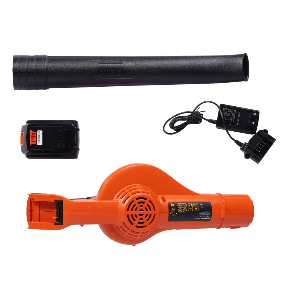 BLACK DECKER เครื่องเป่าใบไม้ไร้สาย GWC1820PCF-B1