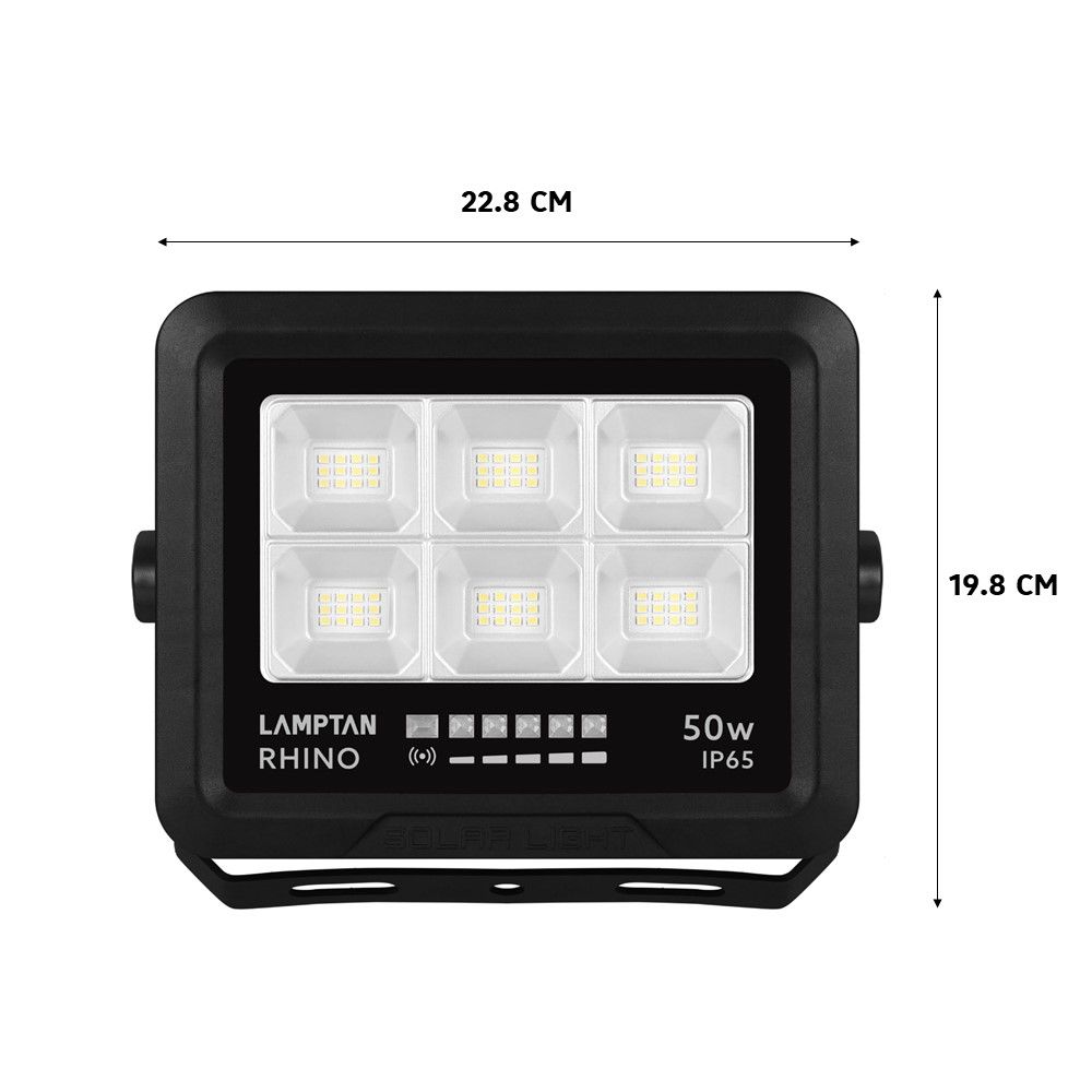 LAMPTAN SOLAR FLOODLIGHT RHINO 50W