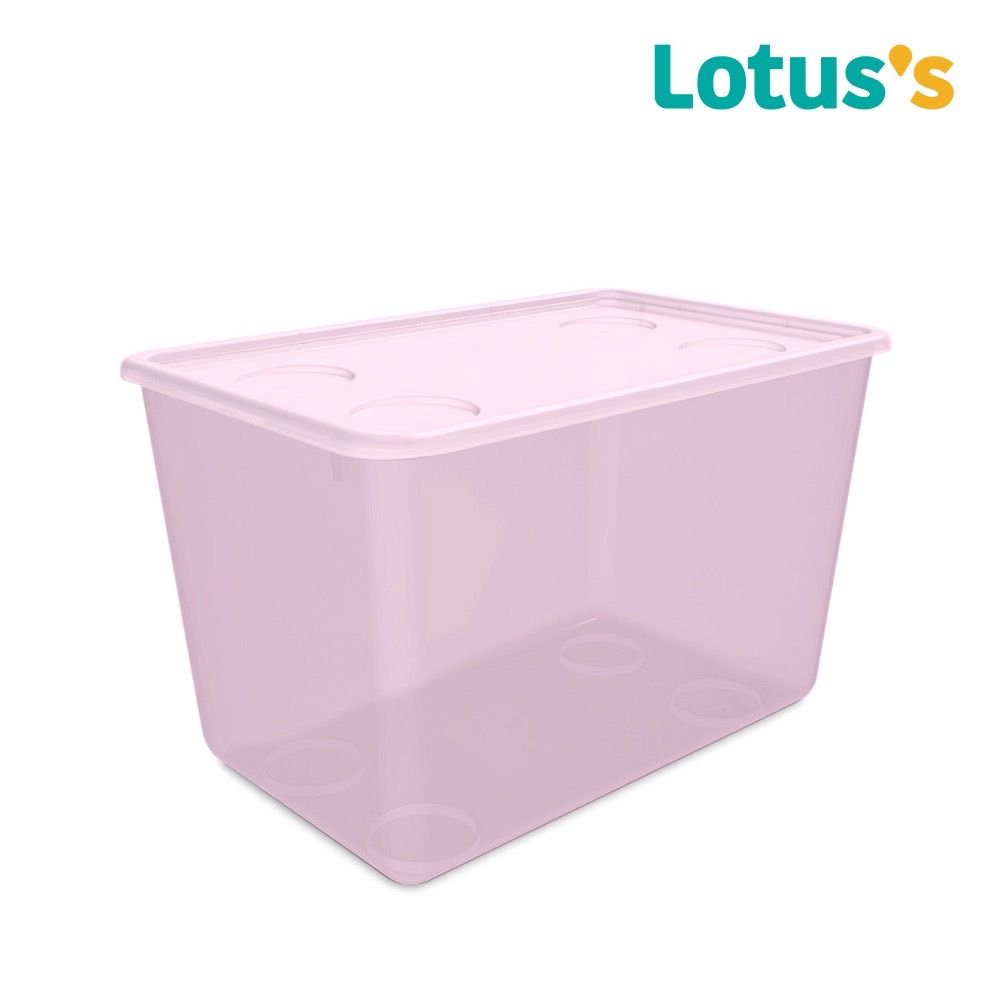 โลตัสกล่องจัดเก็บ สีชมพูทูโทน 30 ลิตร 275-2