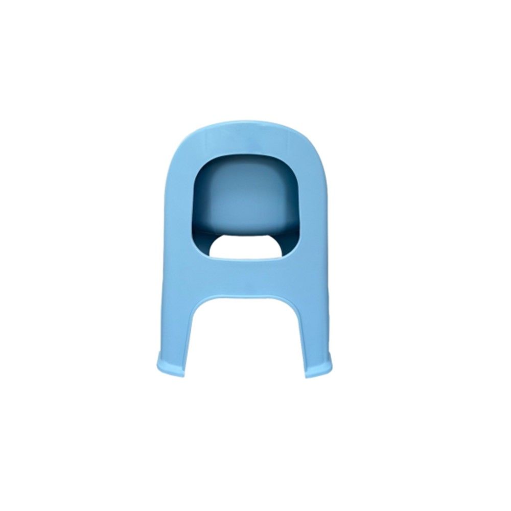 เก้าอี้เตี้ยเก้าอี้เตี้ยมีพนักพิง MINI HEALTHY สีฟ้า