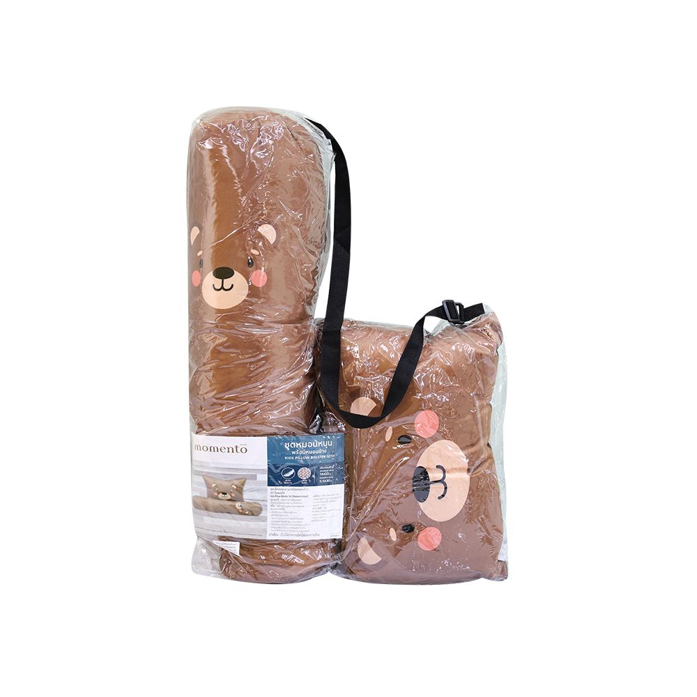 MOMENTO PILLOW+BOLSTER ANIMAL (ASSORTED)