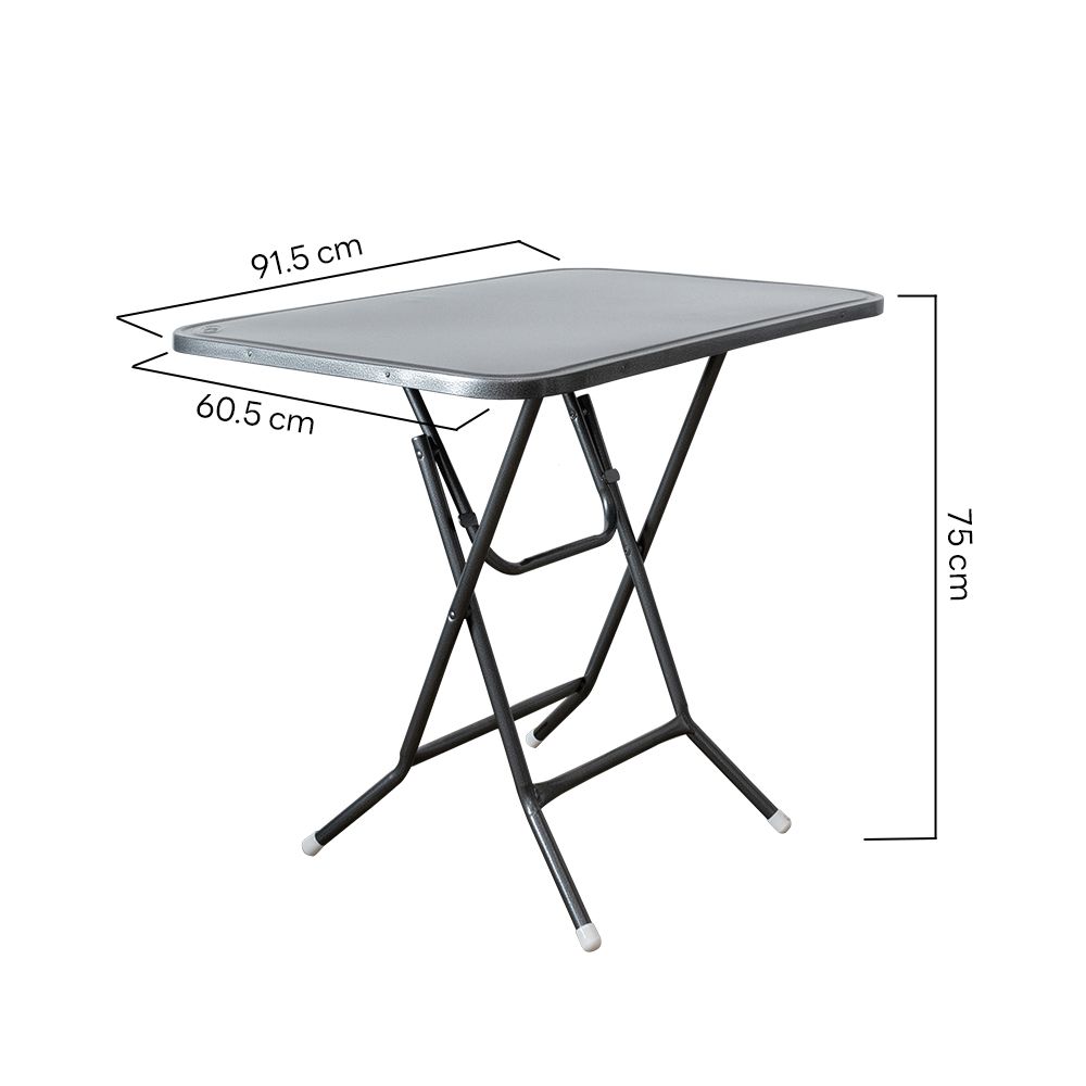 FOLDING TABLE METALLIC 60.5X91.5X75 CM.