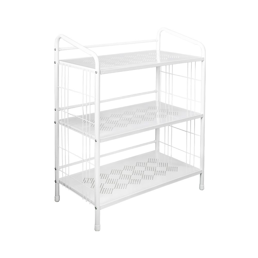 ชั้นวางของเหล็ก 3 ชั้น สีขาว 41X75X92 ซม.