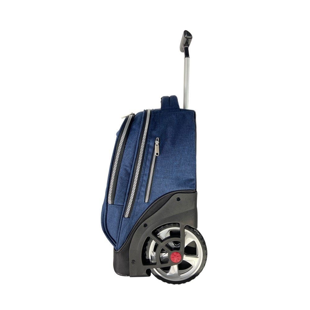 กระเป๋านักเรียนล้อลาก BIG WHEEL สีกรมท่า