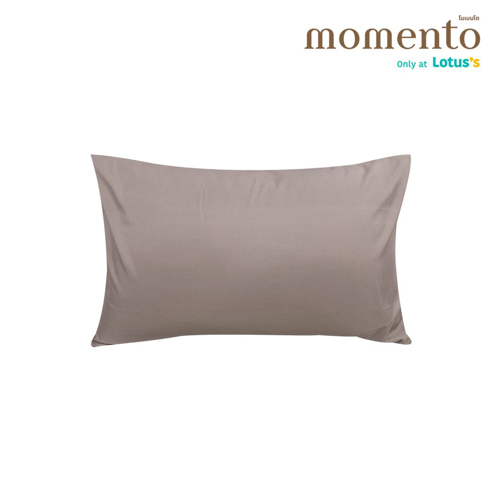 โมเมนโตปลอกหมอนหนุนไมโครเท็กซ์ สีเบจ