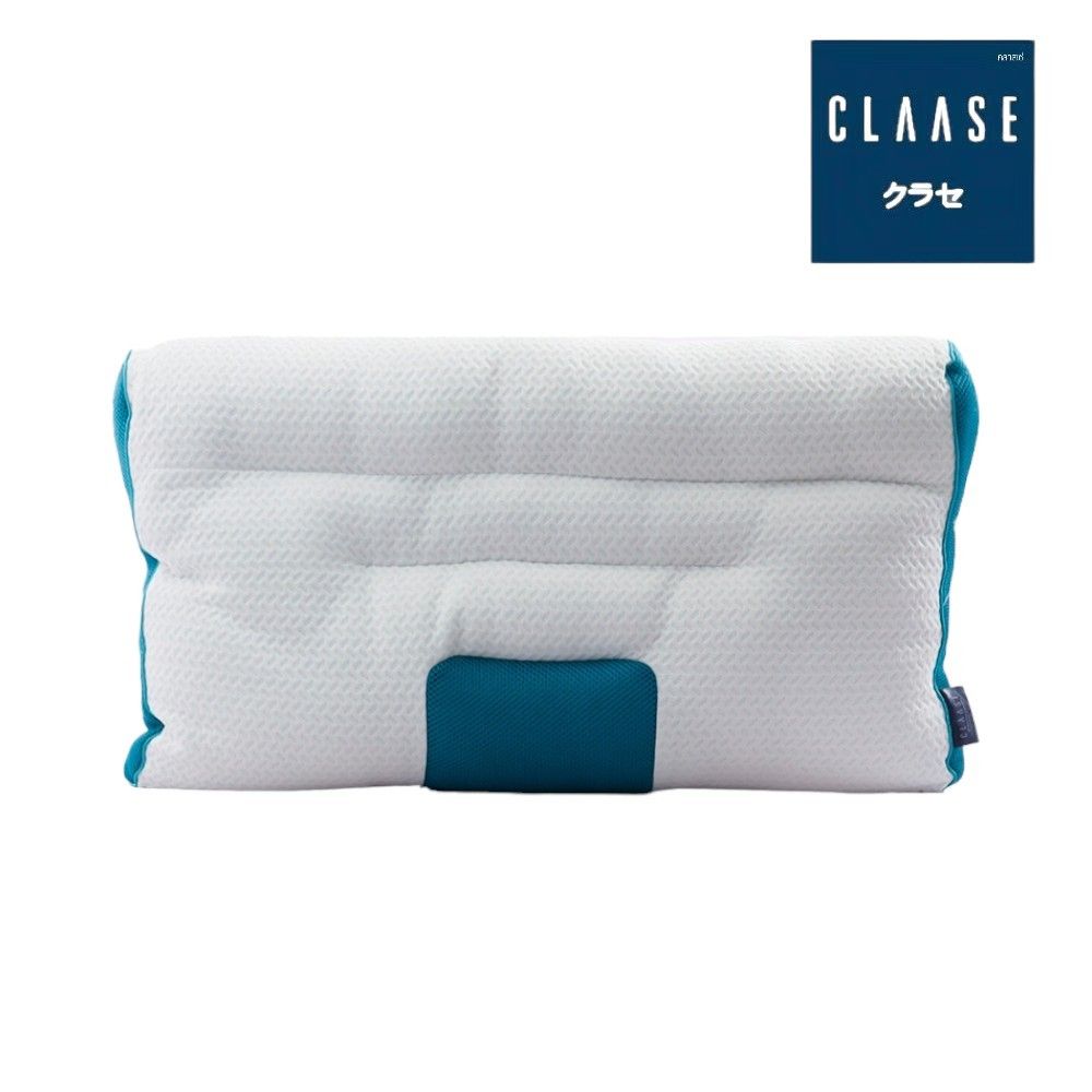 CLASSE หมอนสุขภาพผ้านุ่มขอบเขียว SQUARE