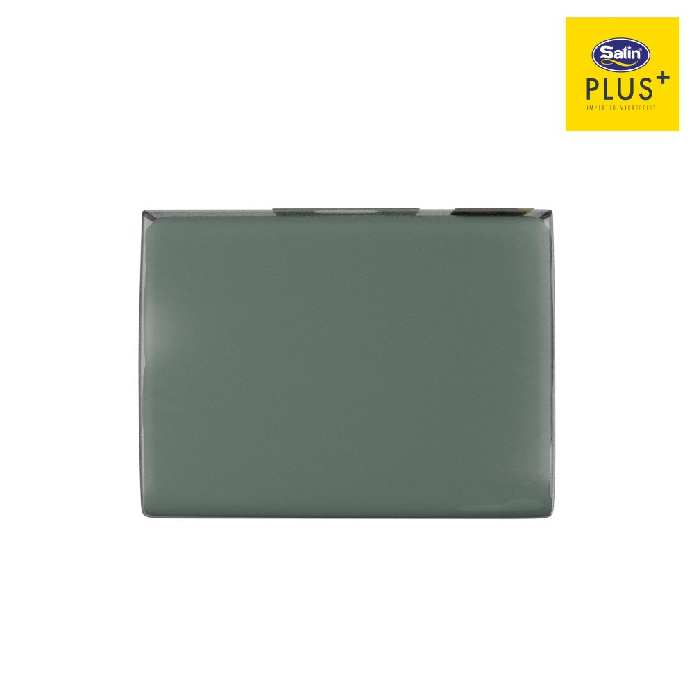 ซาตินพลัสผ้าปูสีเขียว PS020 6 ฟุต พร้อมผ้านวม 90X100 นิ้ว