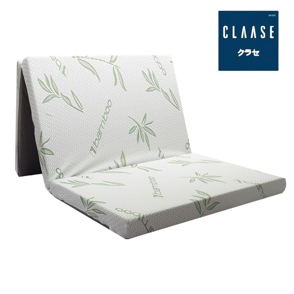 CLAASE ปิกนิกผ้าเยื่อไผ่ 3X6.5 ฟุต 3 พับ 3 นิ้ว