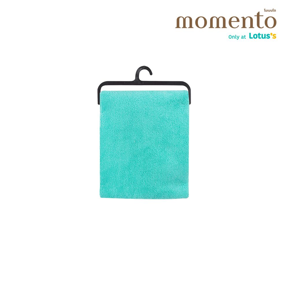 MOMENTO ผ้าขนหนูเสมือนคอตตอนเขียว 15X30 นิ้ว