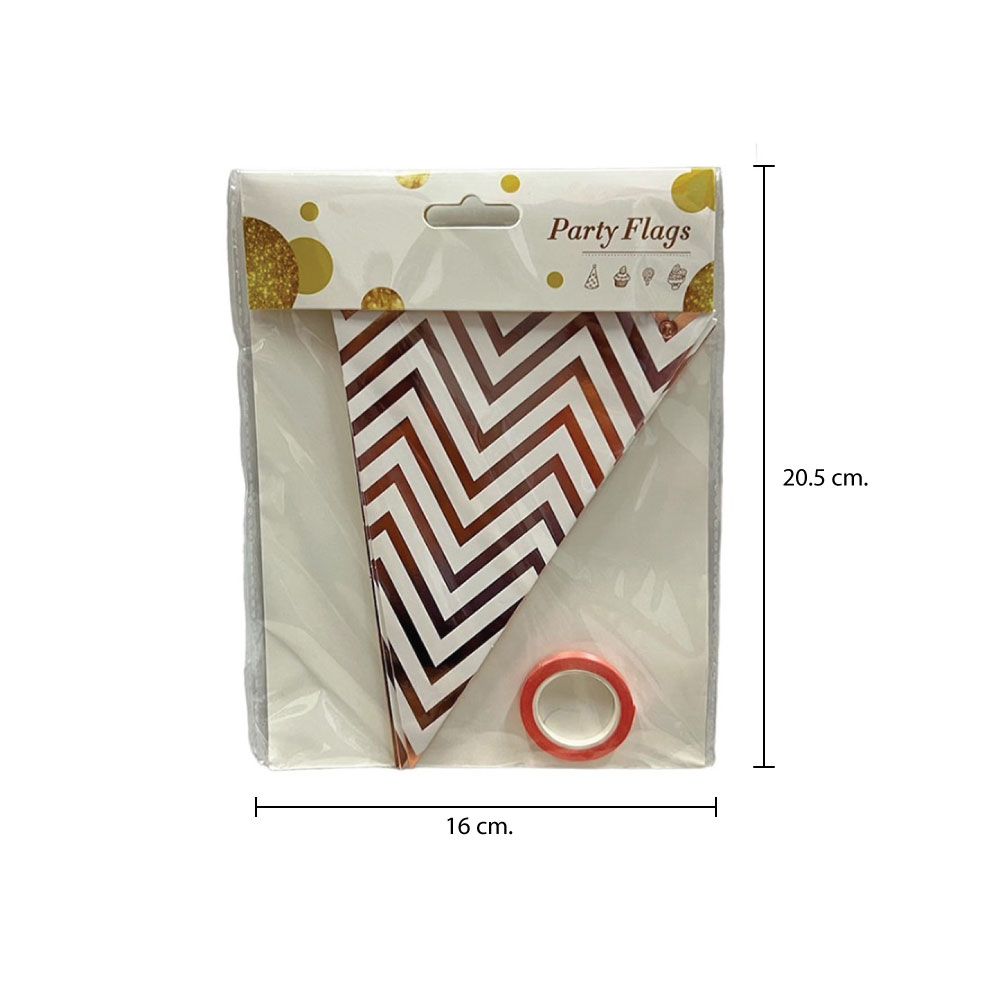 ธงสามเหลี่ยมตกแต่งปาร์ตี้(คละแบบ)