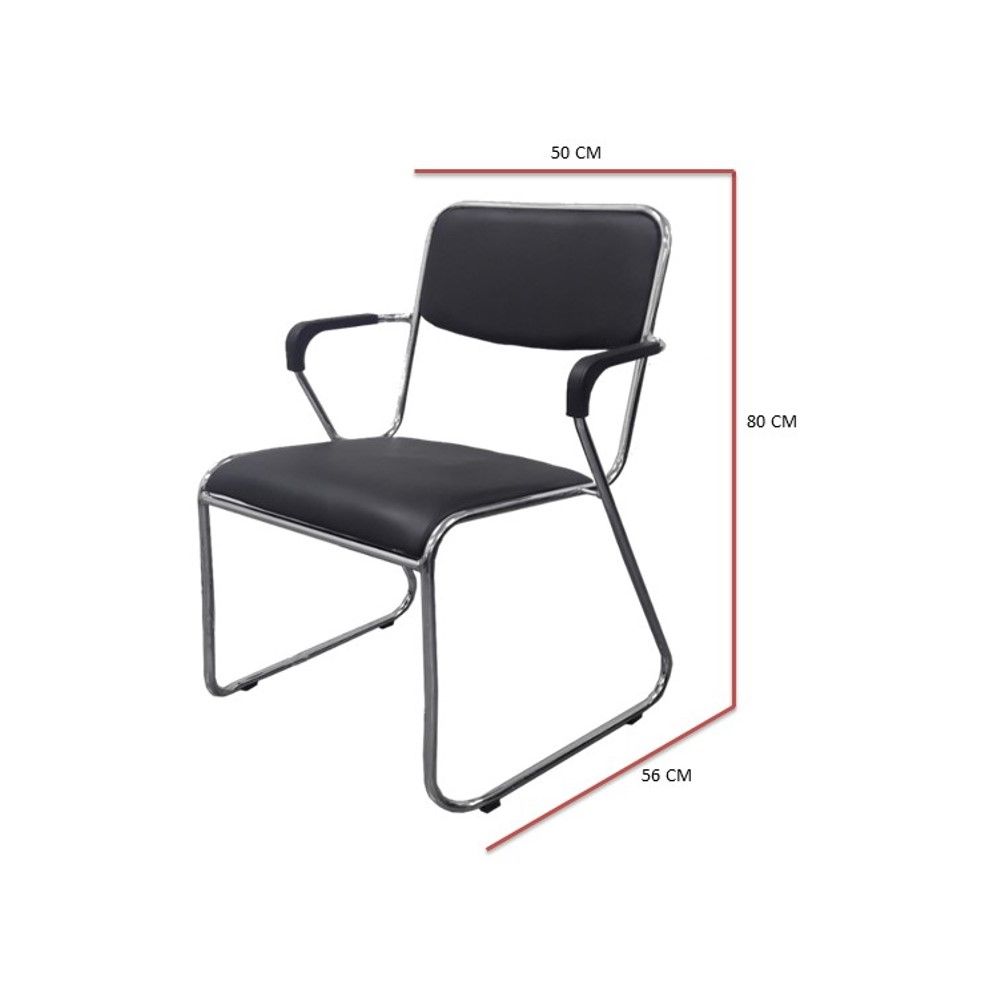 CHAIR ALLOYS-ARM BLACK
