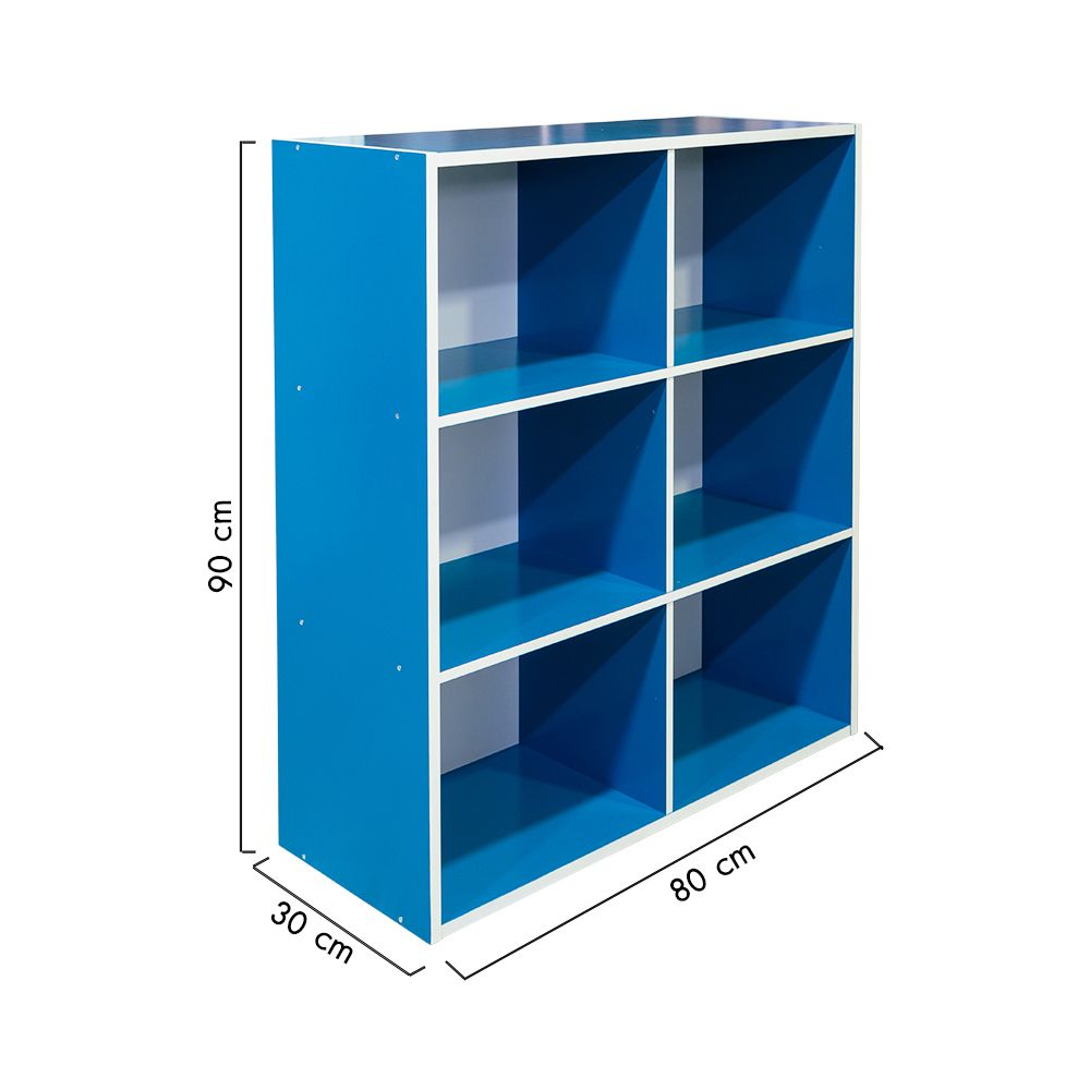 MULTI PURPOSE 6 TIER BLUE 80X30X90 CM.