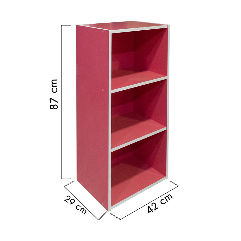 MULTI PURPOSE 3 TIER PINK 42X29X87 CM.