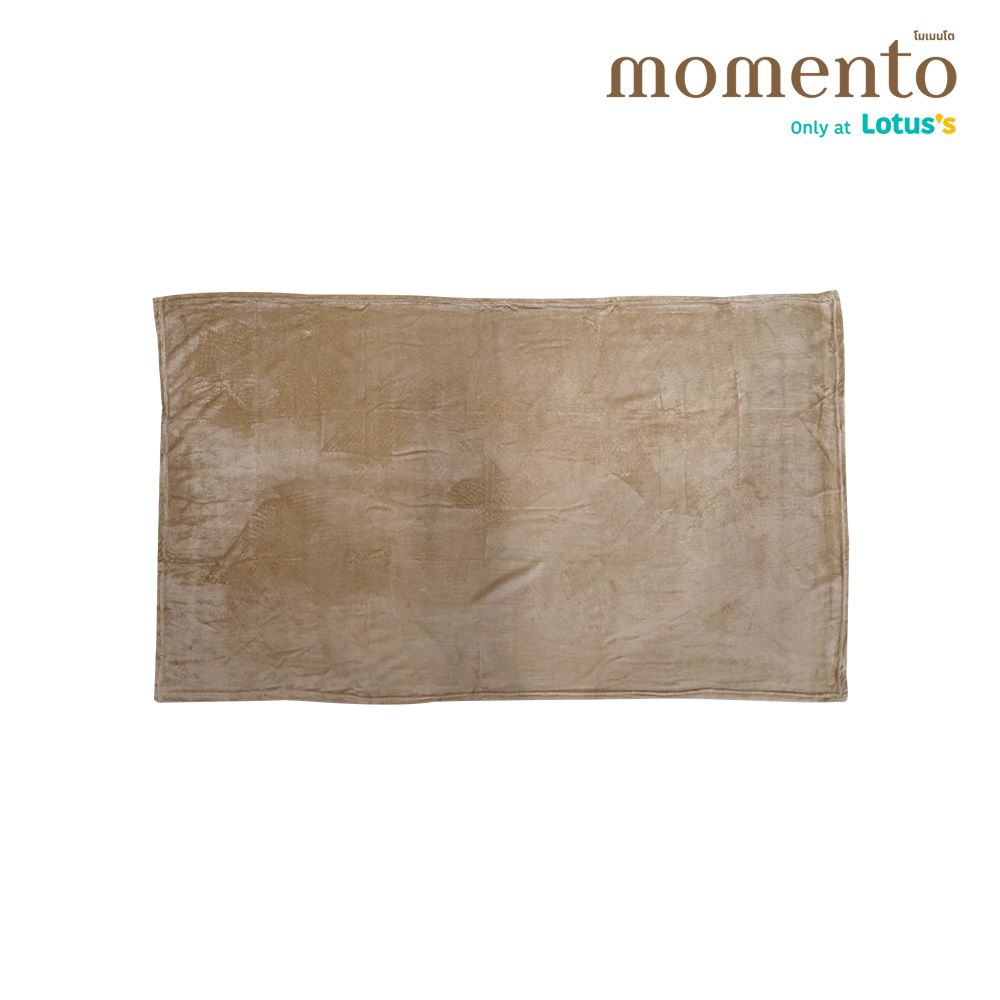 MOMENTO FLANNEL BLANKET BROWN 40X60 INCH