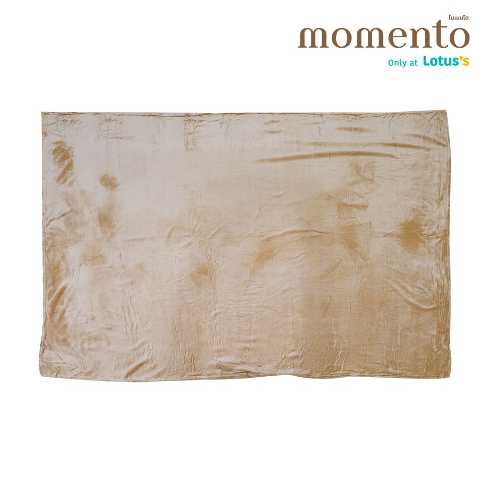 โมเมนโตผ้าห่มแฟลนเนลน้ำตาล 60X80 นิ้ว