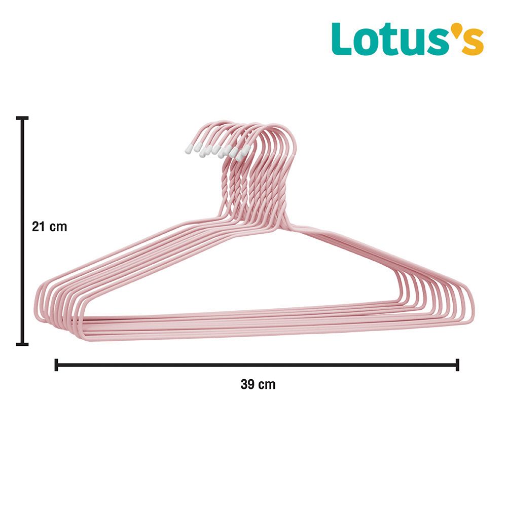 LOTUSS WIRE CLOTES HANGER 1.8 MM. X10 (ASSORTED)