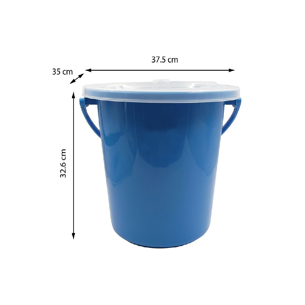 BUCKET WITH LID 18 L. NO.6 (ASSORTED)