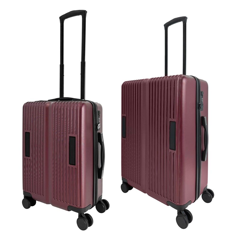 กระเป๋าเดินทาง เซต 2 ใบ เบอร์กันดี้ 20 นิ้ว + 24 นิ้ว