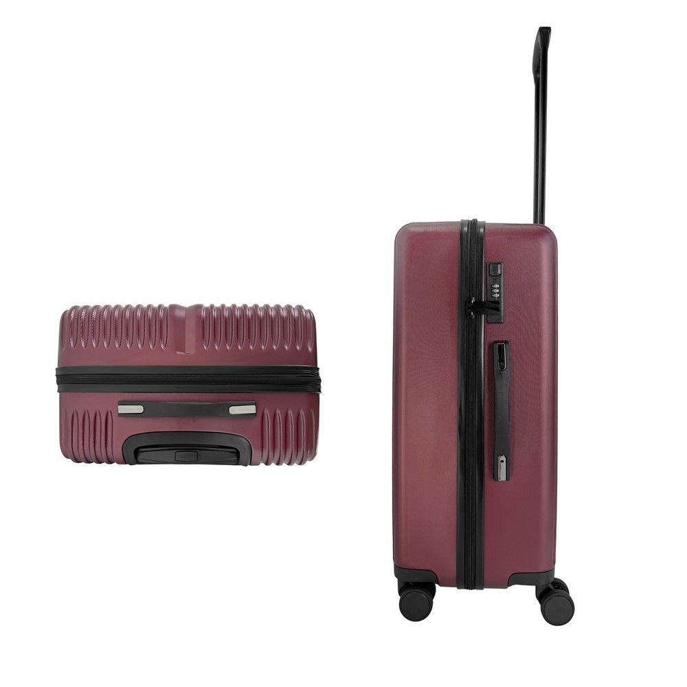 กระเป๋าเดินทาง เซต 2 ใบ เบอร์กันดี้ 20 นิ้ว + 24 นิ้ว