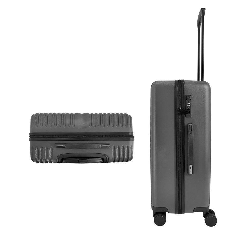 กระเป๋าเดินทาง เซต 2 ใบ สีเทาเข้ม 20 นิ้ว + 24 นิ้ว