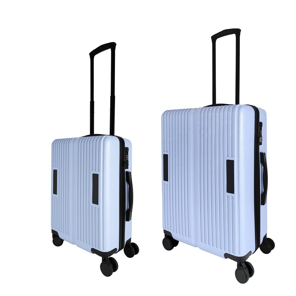 กระเป๋าเดินทาง เซต 2 ใบ สีฟ้าพาสเทล 20 นิ้ว + 24 นิ้ว