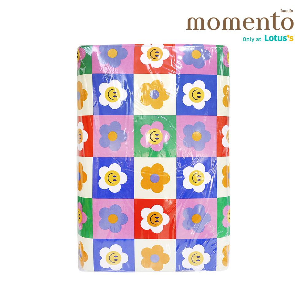 โมเมนโต ที่นอนปิคนิค ลายดอกไม้ 3X6.5 ฟุต + หมอน 30X60 ซม.