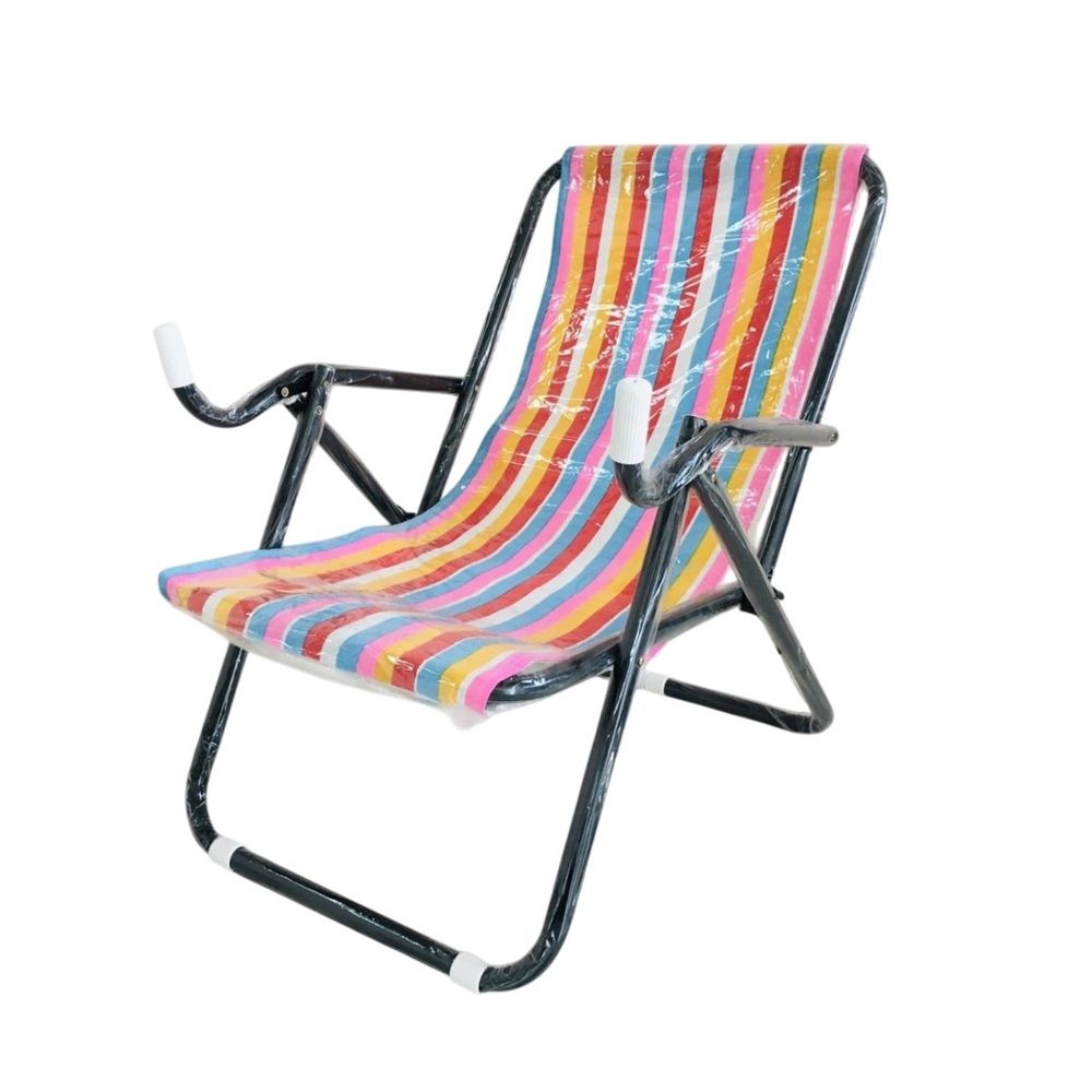 เก้าอี้ชายหาด ลายริ้ว 58X110X64 ซม. (คละแบบ)