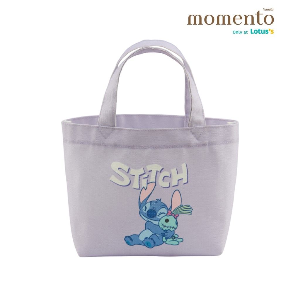 MOMENTO กระเป๋าผ้า STITCH ขนาด 24X8X29 ซม. (คละสี)