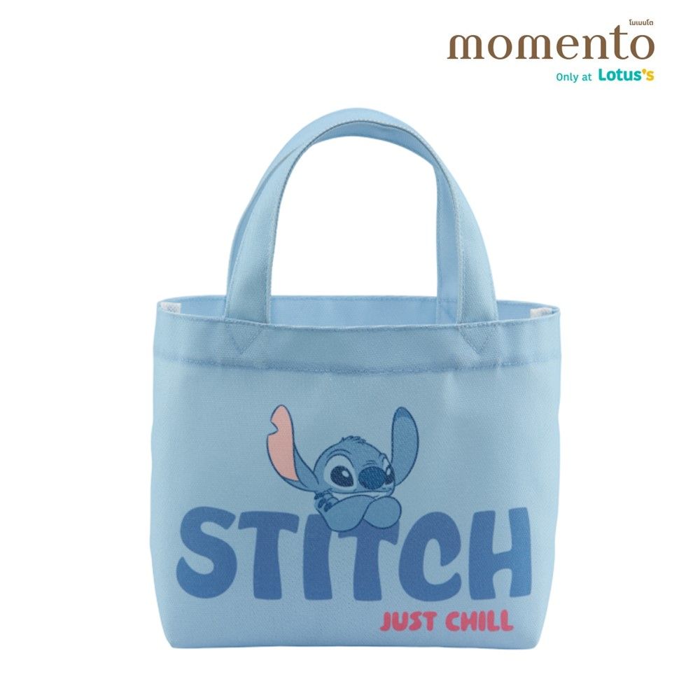 MOMENTO กระเป๋าผ้า STITCH ขนาด 24X8X29 ซม. (คละสี)
