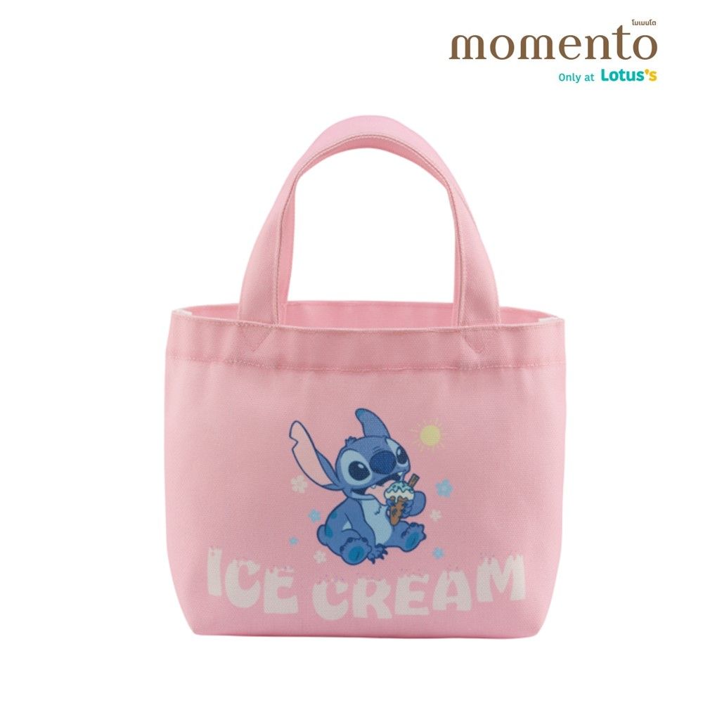 MOMENTO กระเป๋าผ้า STITCH ขนาด 24X8X29 ซม. (คละสี)