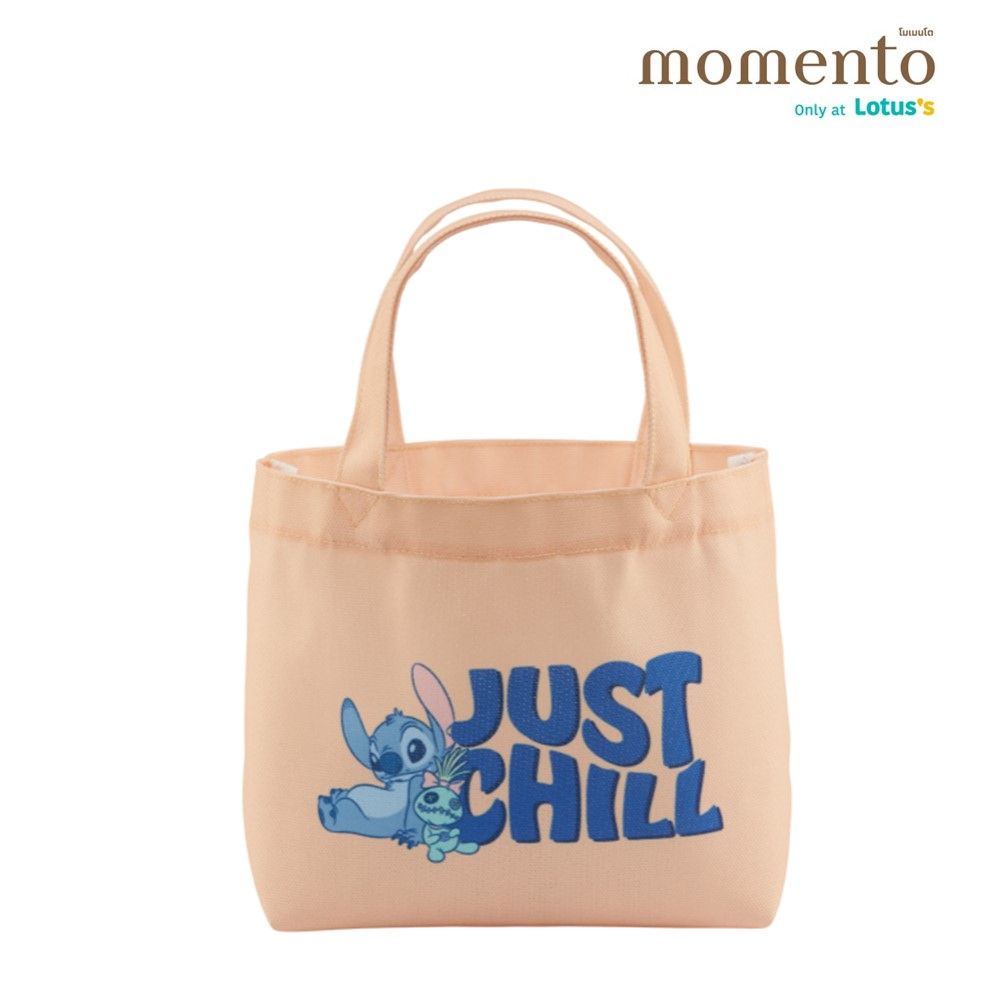 MOMENTO กระเป๋าผ้า STITCH ขนาด 24X8X29 ซม. (คละสี)