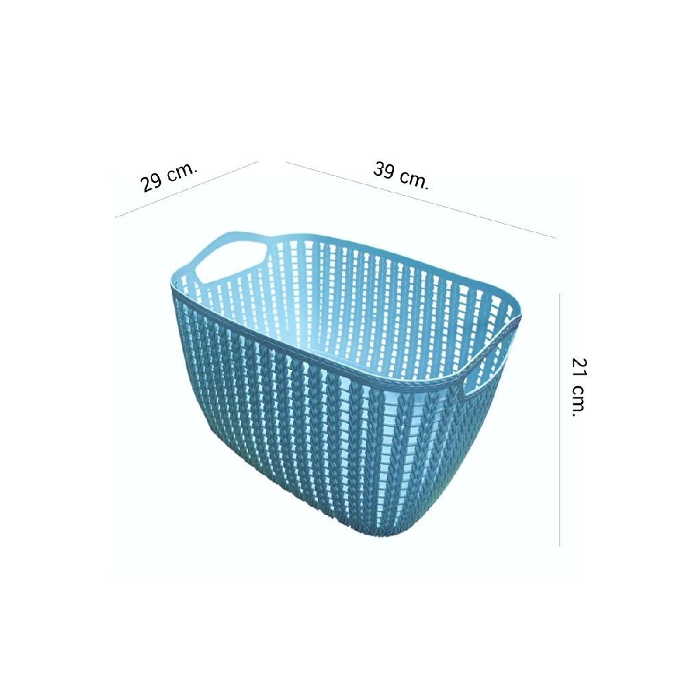 ตะกร้าเล็กทรงรี K-001 18 L. (คละสี)