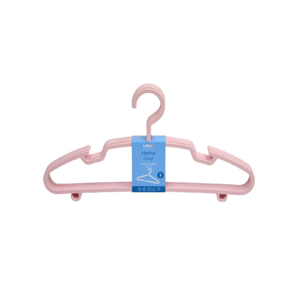 LOTUSS ไม้แขวนเสื้อ แพ็ค 6 (คละสี)