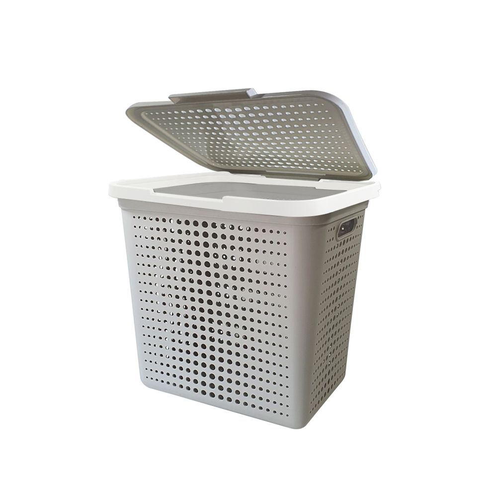 MOMENTO ตะกร้าผ้า BUBBLE+ฝาปิด HH-1222L