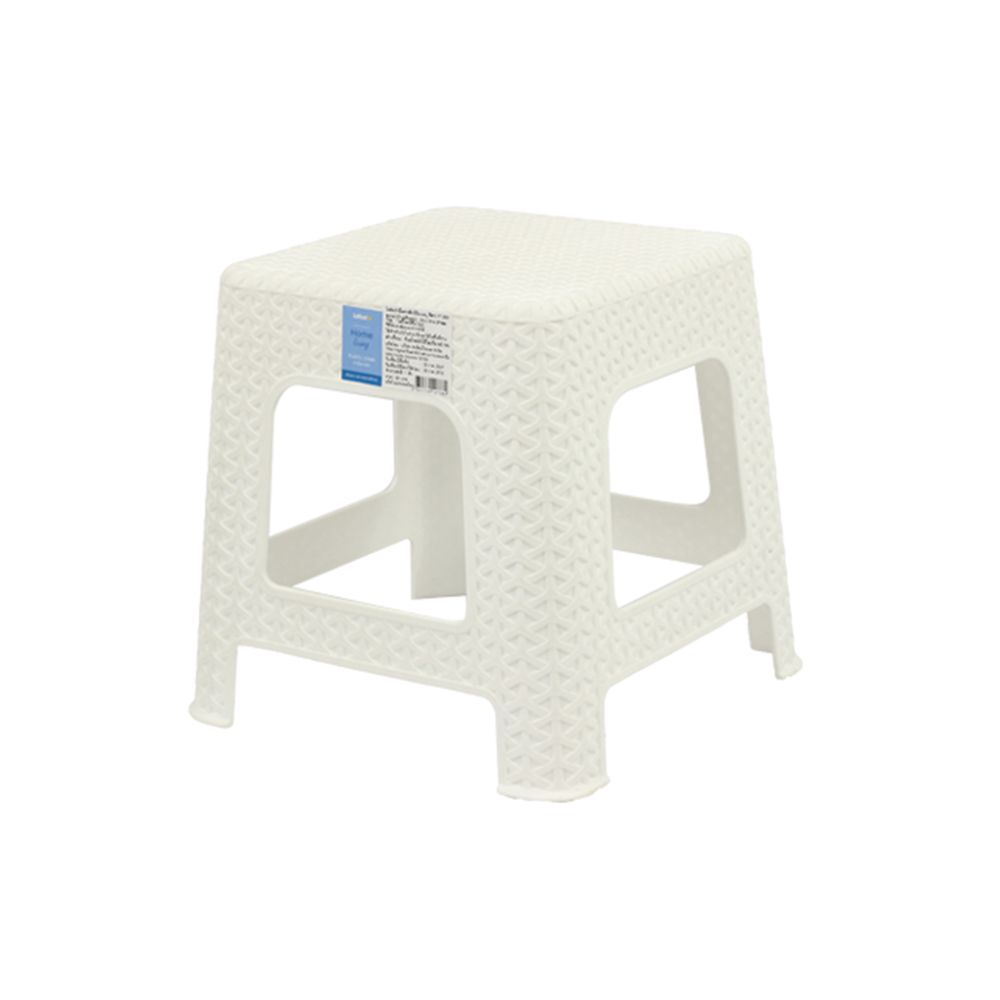 โลตัส เก้าอี้พลาสติกมินิแบมบู สีขาว FT-253